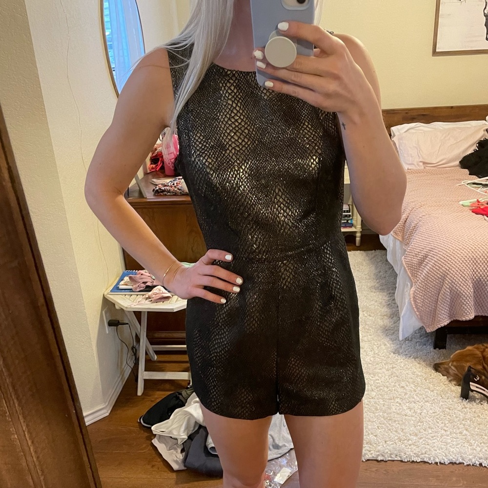 Gold romper